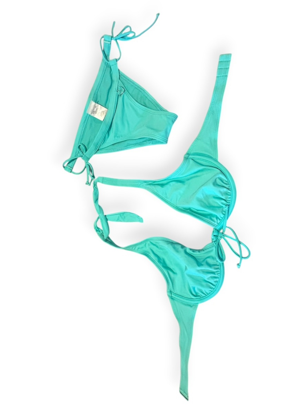 Body Glove‎ Teal/Aqua Two-Piece String Bikini Set, S NWOT